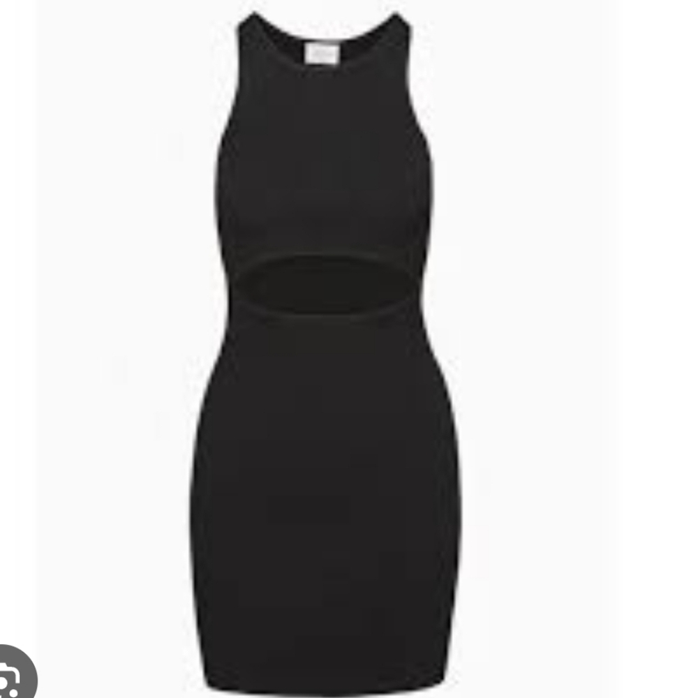wilfred free aritzia cut out knit tank mini dress